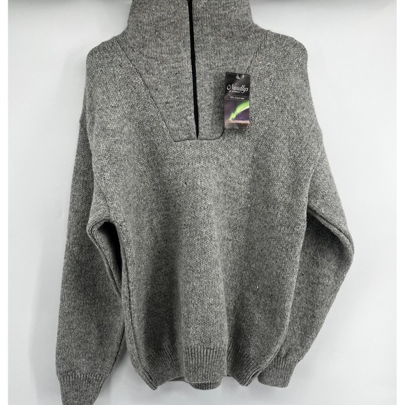 Nordlys Of Norway Other - Nordlys Of Norway Sweater 100% Pure Wool Half Zip Pullover Norge Flag Size M